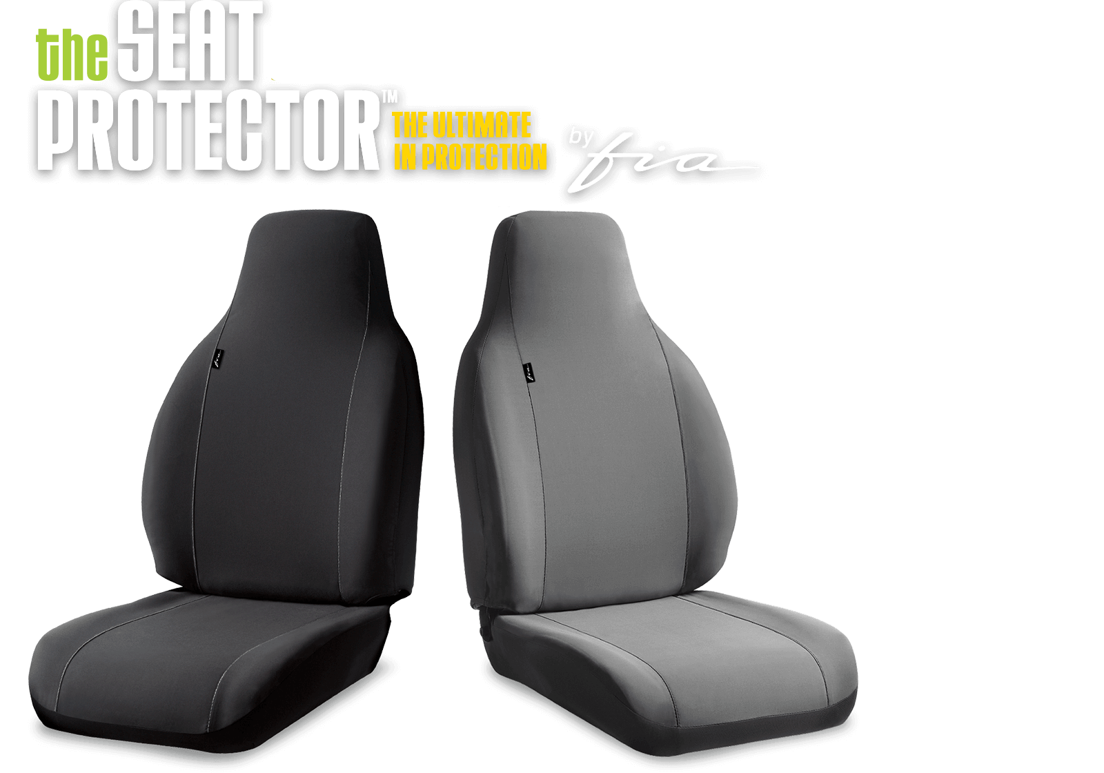 FIAT IDEA 04> Seat Covers Waterproof Nylon Front Pair car Black Protectors 