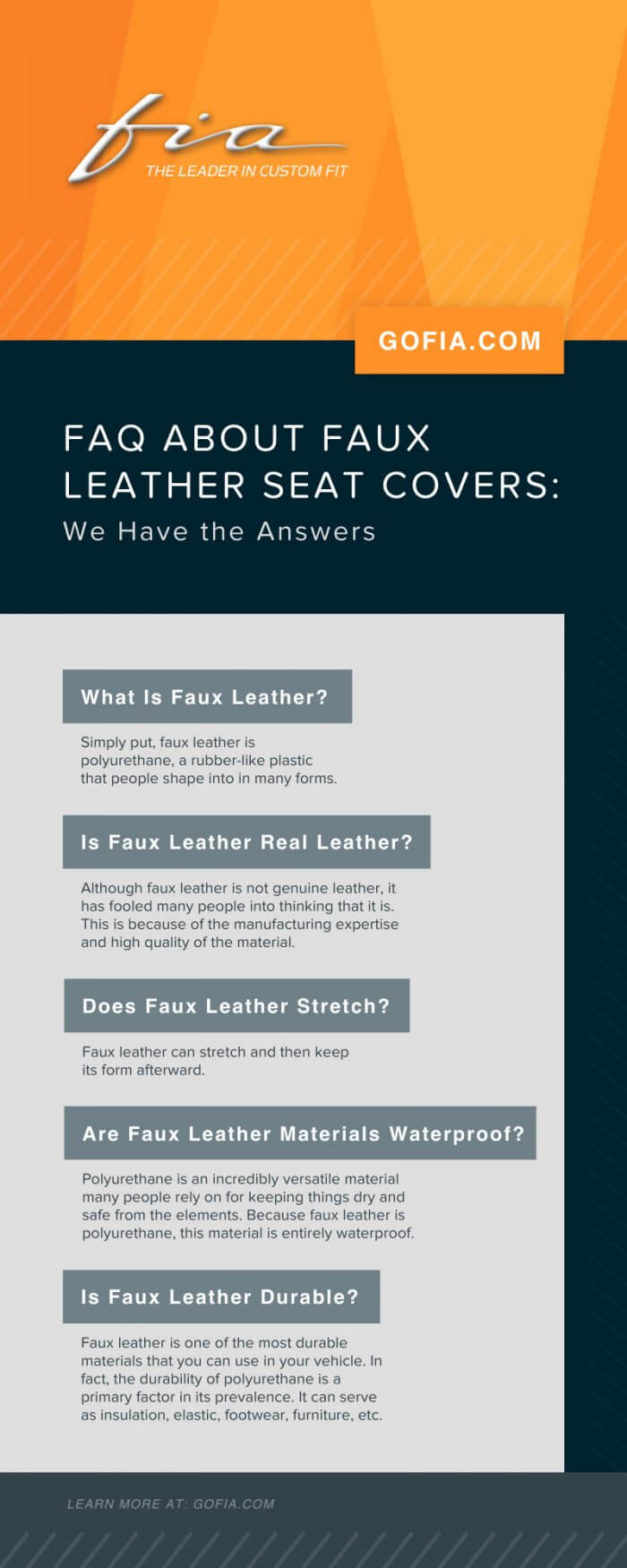 FAQ About Faux Leather Seat Covers: We Have the Answers