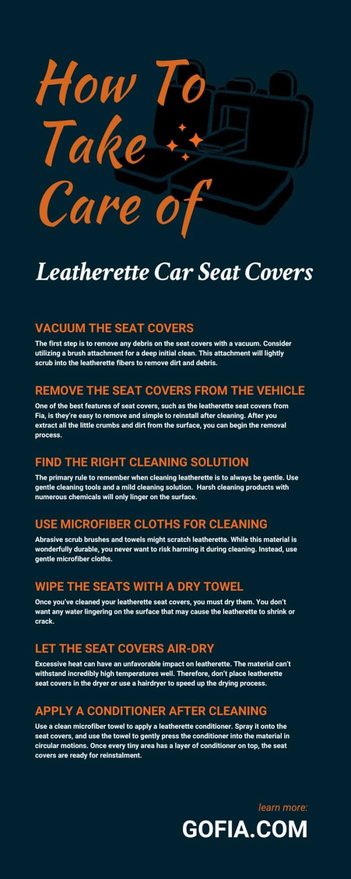 How To Take Care of Leatherette Car Seat Covers