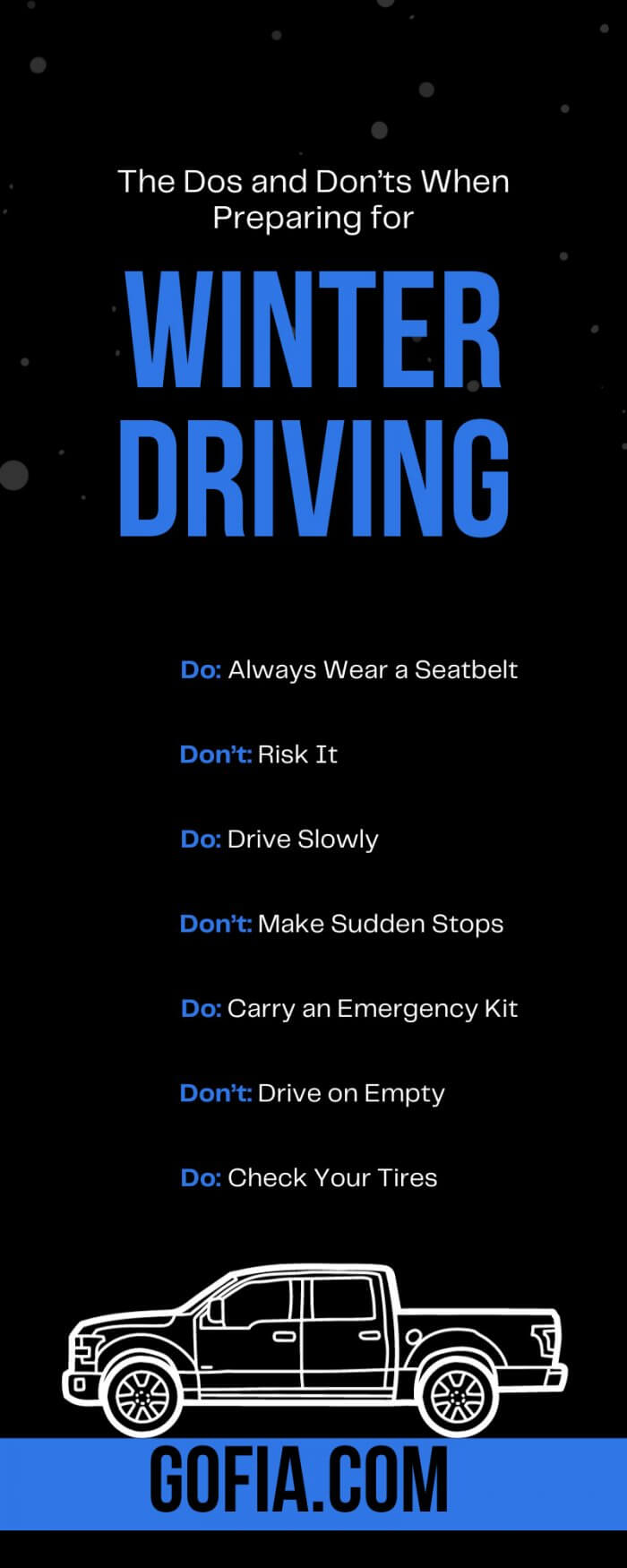 The Dos and Don’ts When Preparing for Winter Driving