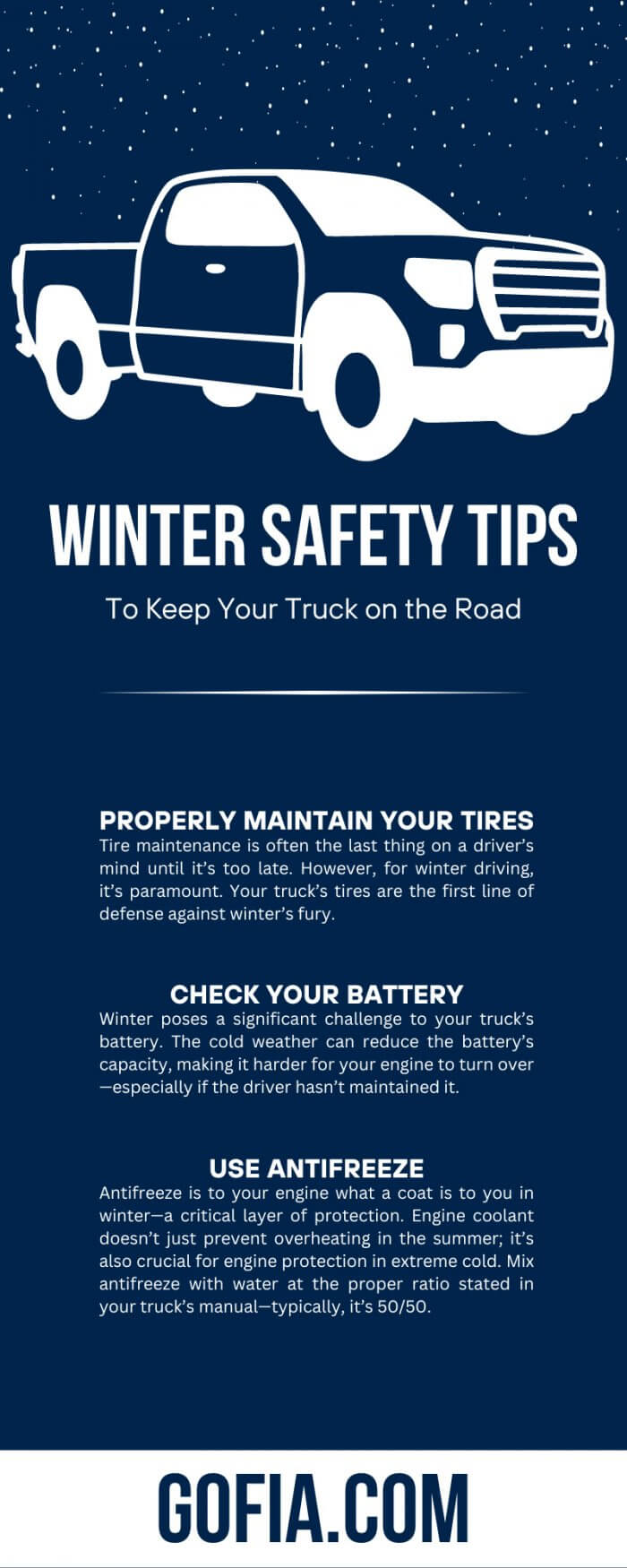 Winter Safety Tips To Keep Your Truck on the Road